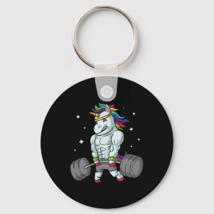 Weightlift Unicorn - Funny Deadlift und Gym Gif Schlüsselanhänger