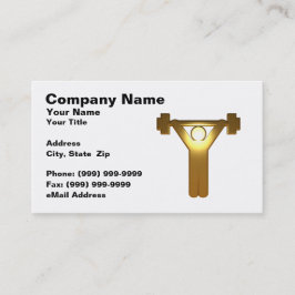 Weightlifter des Gold3d Visitenkarte