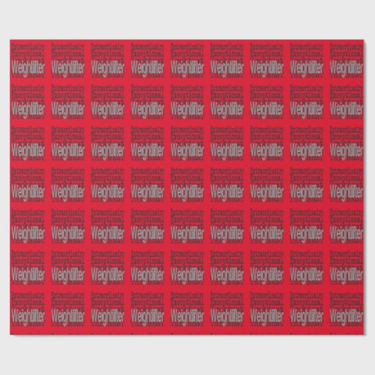 Weightlifter Extraordinator Geschenkpapier (Flach)