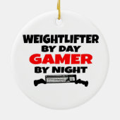 Weightlifter Gamer Keramikornament (Hinten)