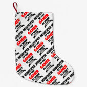 Weightlifter Gamer Kleiner Weihnachtsstrumpf (Vorderseite)