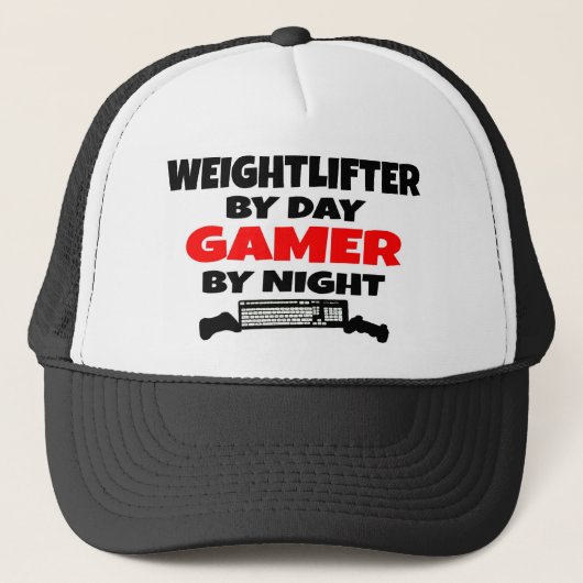 Weightlifter Gamer Truckerkappe (Vorderseite)