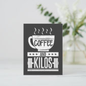 Weightlifter Gewicht PR Geschenk Kaffee Lover Postkarte (Stehend Vorderseite)