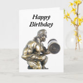 Weightlifter Karte (Gelbe Blume)