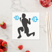 Weightlifter Paper Napkins Serviette (Beispiel)