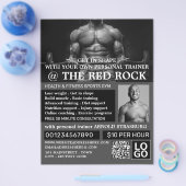 Weightlifter, Personal Trainer, Gym Advertising Flyer (Einzeln)