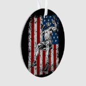 Weightlifterdumbbell-Schulter-Presse Ornament (Vorderseite)