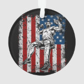 Weightlifterdumbbell-Schulter-Presse Ornament (Rückseite)