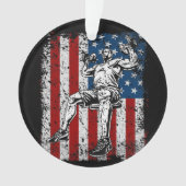 Weightlifterdumbbell-Schulter-Presse Ornament (Vorderseite)