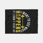 Weightlifting Bodybuilder Muscle Barbell Exercise  Fleecedecke (Vorderseite (Horizontal))