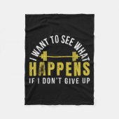 Weightlifting Bodybuilder Muscle Barbell Exercise  Fleecedecke (Vorderseite)