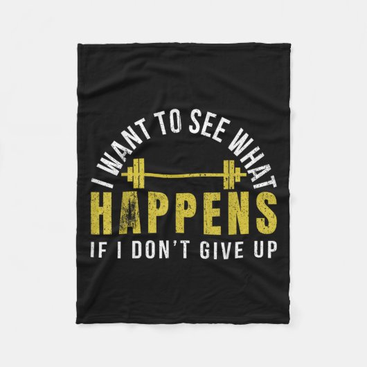 Weightlifting Bodybuilder Muscle Barbell Exercise  Fleecedecke (Vorderseite)