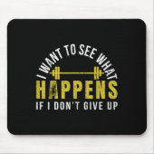 Weightlifting Bodybuilder Muscle Barbell Exercise Mousepad (Vorne)