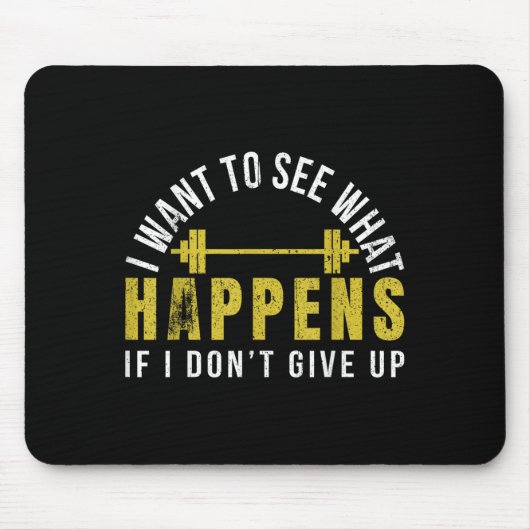 Weightlifting Bodybuilder Muscle Barbell Exercise Mousepad (Vorne)