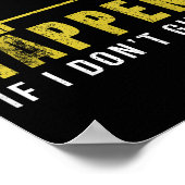 Weightlifting Bodybuilder Muscle Barbell Exercise  Poster (Ecke)