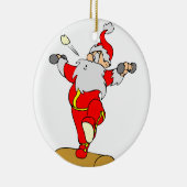 Weightlifting-Cartoon Sankt Keramikornament (Rechts)