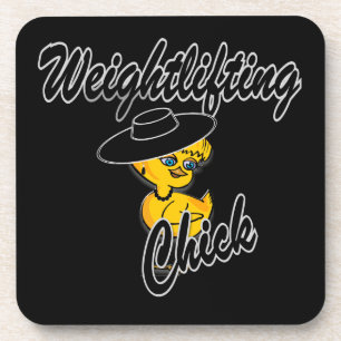 Weightlifting Chick #4 Untersetzer