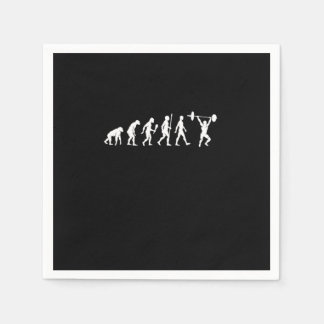 Weightlifting Evolution Weightlifter Gym Gift Serviette