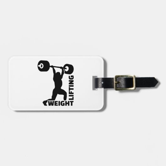 Weightlifting Gepäckanhänger (Vorderseite horizontal)