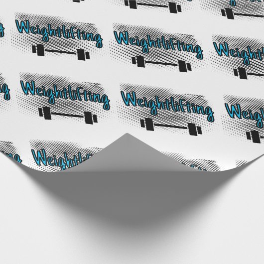 Weightlifting Geschenkpapier (Ecke)