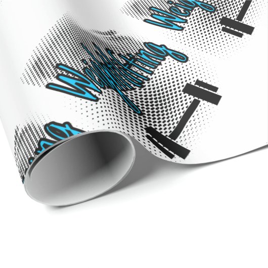 Weightlifting Geschenkpapier (Rolleneckpunkt)