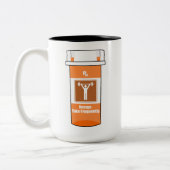 Weightlifting Is My Drug Zweifarbige Tasse (Links)