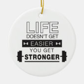 Weightlifting-Leben Keramik Ornament (Vorne)