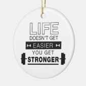 Weightlifting-Leben Keramik Ornament (Links)