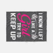 Weightlifting Lift Like A Girl Design Funny Wer Li Fleecedecke (Vorderseite (Horizontal))