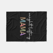 Weightlifting Mama Women Gift - Funny Weightlifter Fleecedecke (Vorderseite (Horizontal))