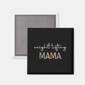 Weightlifting Mama Women Gift - Funny Weightlifter Magnet (Vorderseite/Rückseite)