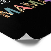 Weightlifting Mama Women Gift - Funny Weightlifter Poster (Ecke)