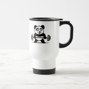 Weightlifting-Panda Reisebecher