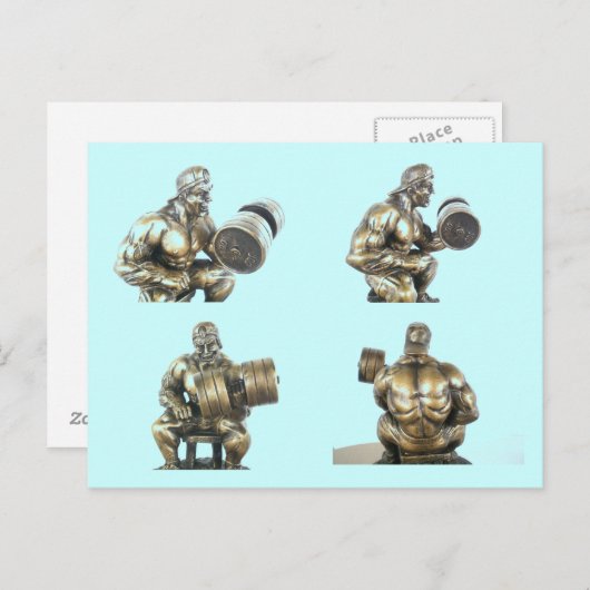 Weightlifting Postkarte (Vorne/Hinten)