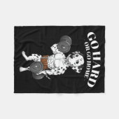 Weightlifting Quotes, Go Hard, Train Hard Bodybuil Fleecedecke (Vorderseite (Horizontal))