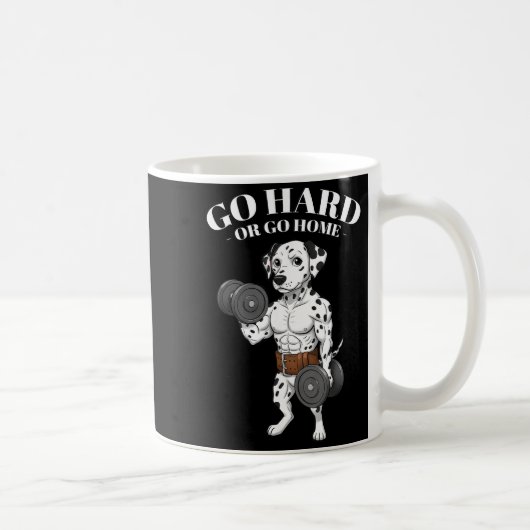 Weightlifting Quotes, Go Hard, Train Hard Bodybuil Kaffeetasse (Rechts)