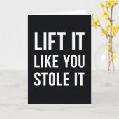 Weightlifting-Turnhallen-Zitat-Aufzug es Karte (Gelbe Blume)