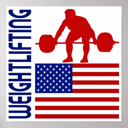 Weightlifting United States Poster (Vorne)