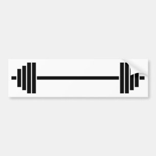 WeightliftingBarbell Autoaufkleber
