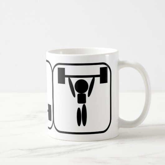 Weightliftingsymbol-Tasse Kaffeetasse (Rechts)