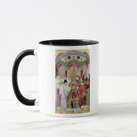 Weihe eines Bischofs, Valencian Schule Tasse (Links)