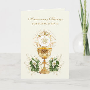 Weihe-Jubiläum eines katholischen Priesters/Diakon Karte