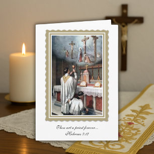 Weihejahrestag Priesterweihe Eleganter Priester Karte