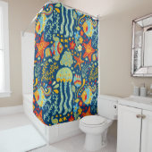 Weiher Ozean von Fisch und Kelp Duschvorhang (Beispiel)