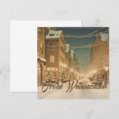 Weihlich naverschneite Straßen einer Innenstadt (Vorne/Hinten)