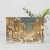 Weihlich naverschneite Straßen einer Innenstadt (Stehend Vorderseite)