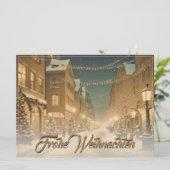 Weihlich naverschneite Straßen einer Innenstadt (Stehend Vorderseite)