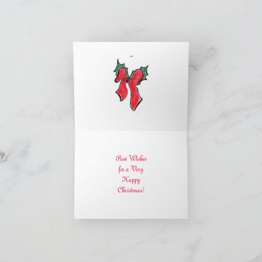 Weihlichtbeleuchtung Feiertagskarte (Innenseite)