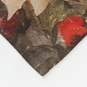 Weihnacht irischer Segen | Hübsche Winter-Blume Fleecedecke (Ecke)