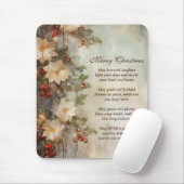 Weihnacht irischer Segen | Hübsche Winter-Blume Mousepad (Mit Mouse)